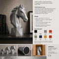 Cavallo Low Poly – Scultura Geometrica da Arredo