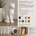 Gatto Low Poly – Scultura Geometrica da Arredo
