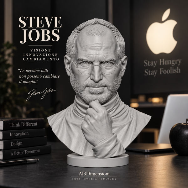 Busto Steve Jobs – Visione e Innovazione