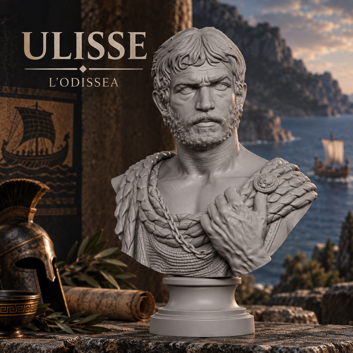Busto di Ulisse – L'Eroe dell'Odissea