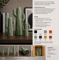 Cactus Low Poly – Scultura Geometrica da Arredo