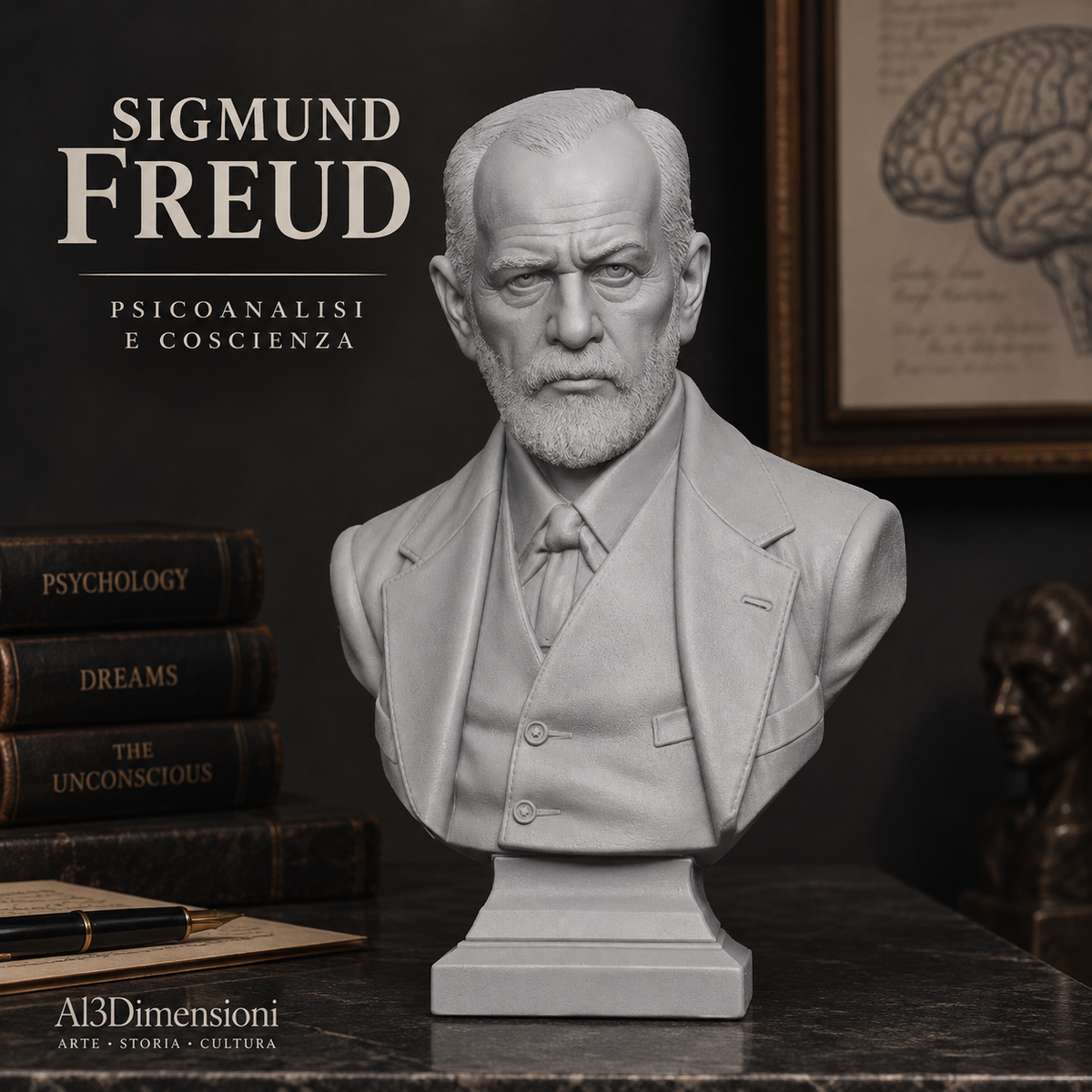 Busto Sigmund Freud – Psicoanalisi e Coscienza