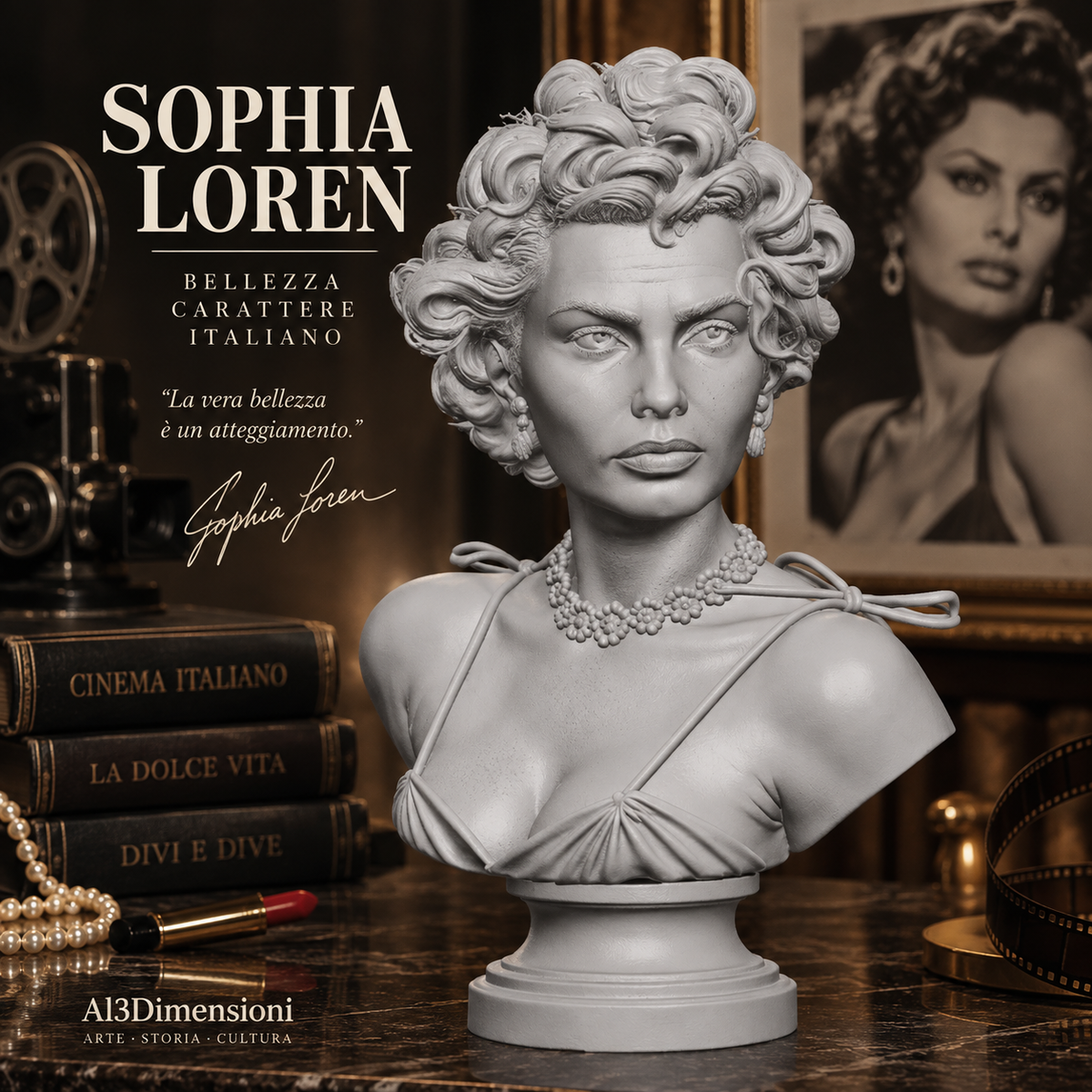 Busto Sophia Loren – Bellezza e Carattere Italiano