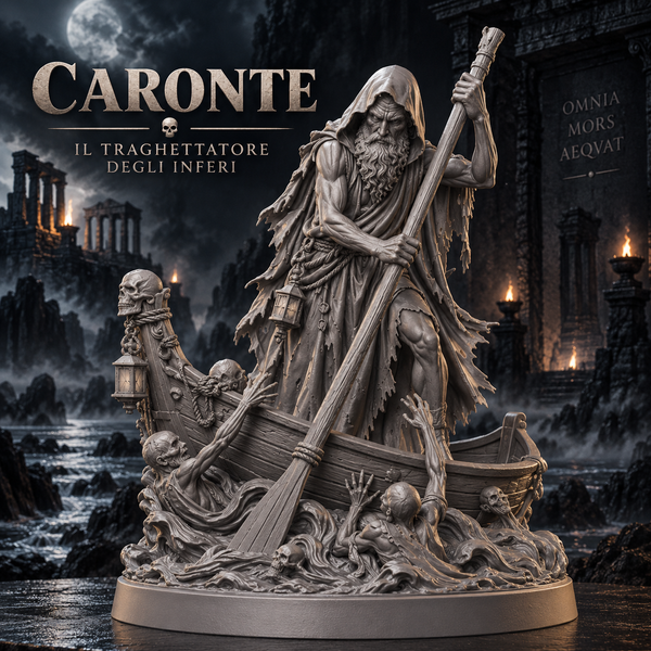 Caronte – Il Traghettatore degli Inferi | Miniatura Mitologica