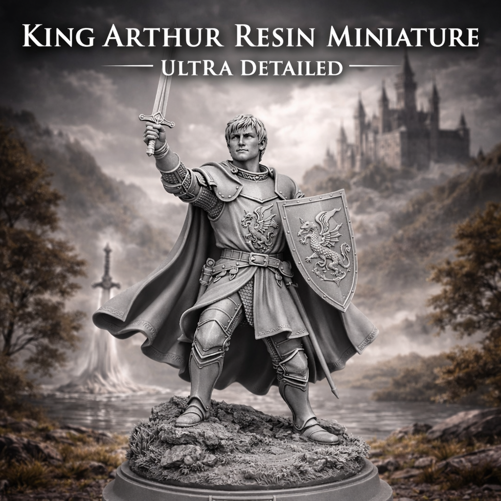 Re Artu – Miniatura Fantasy in Resina Ultra Dettagliata