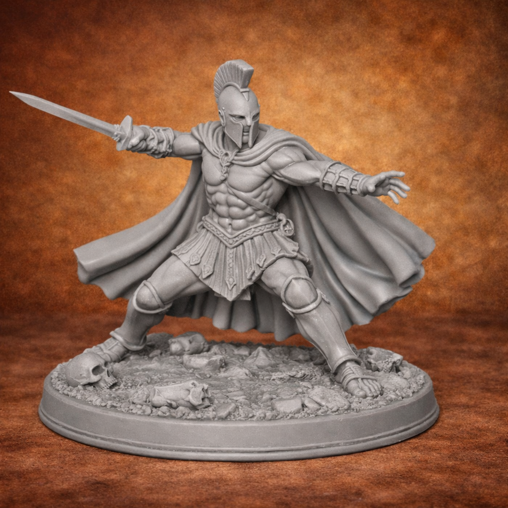 🛡️ Guerriero Spartano – Spada in Guardia