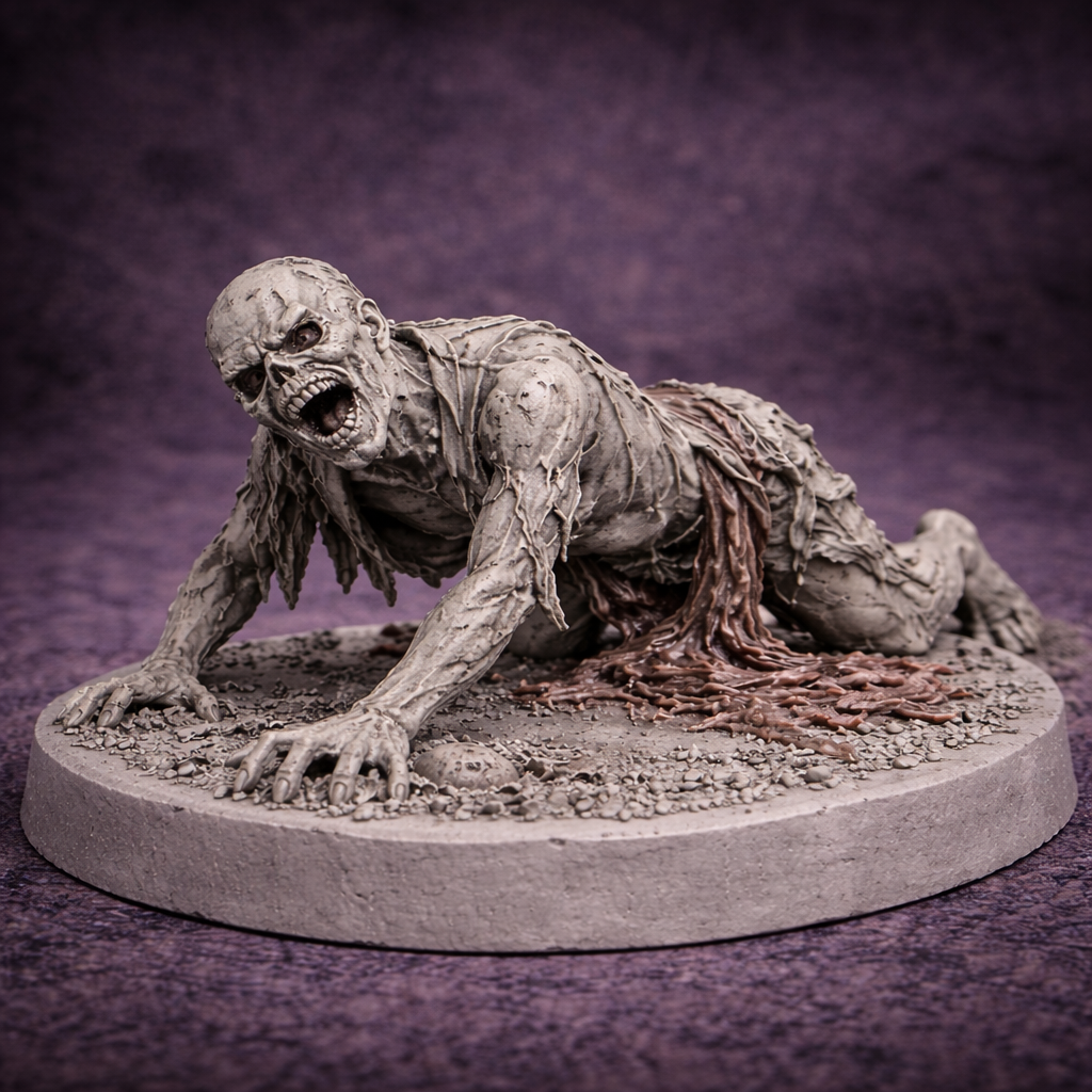 Zombie Strisciante – Miniatura Fantasy in Resina