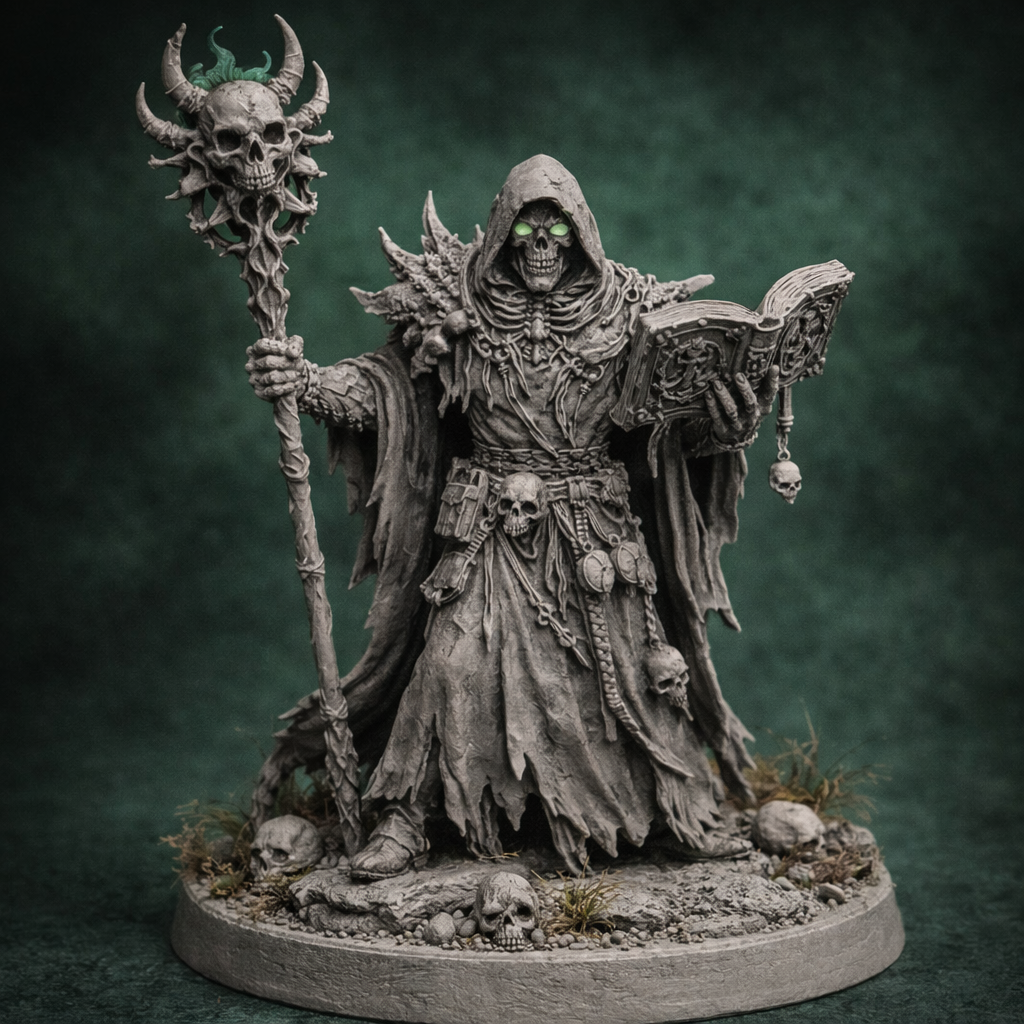 Necromante delle Tombe Antiche – Miniatura Fantasy