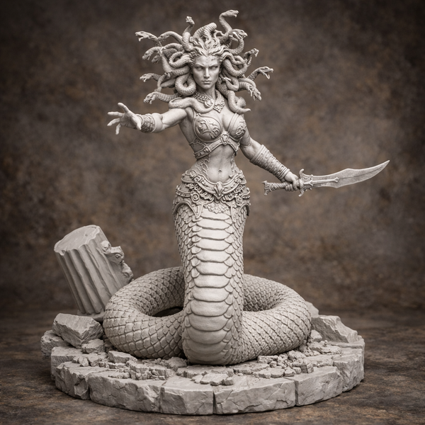 Medusa Gorgone – Miniatura Mitologica Greca in Resina