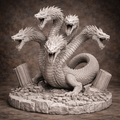 Lernaean Hydra – Multi-headed Greek Mythological Resin Miniature
