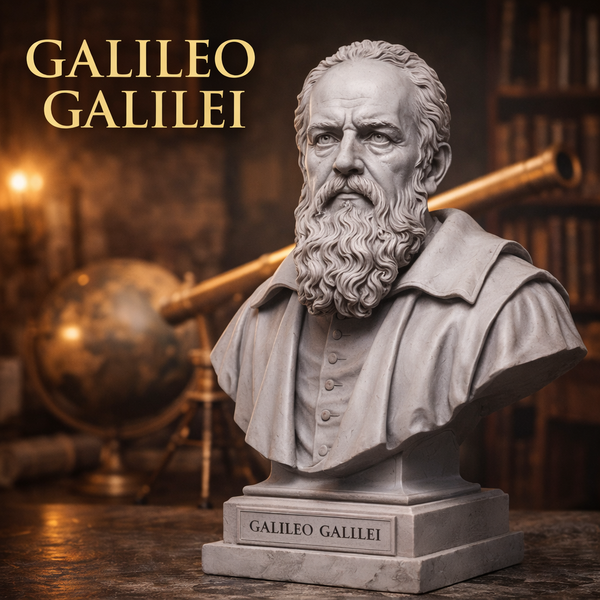 Busto Galileo Galilei in Resina – Alta Definizione
