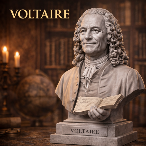 Busto Voltaire in Resina – Alta Definizione