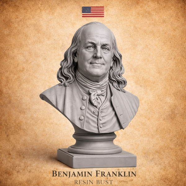 Busto Benjamin Franklin in Resina – Alta Definizione