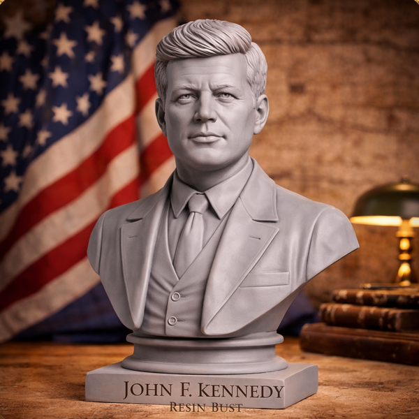 Busto John F. Kennedy in Resina – Alta Definizione
