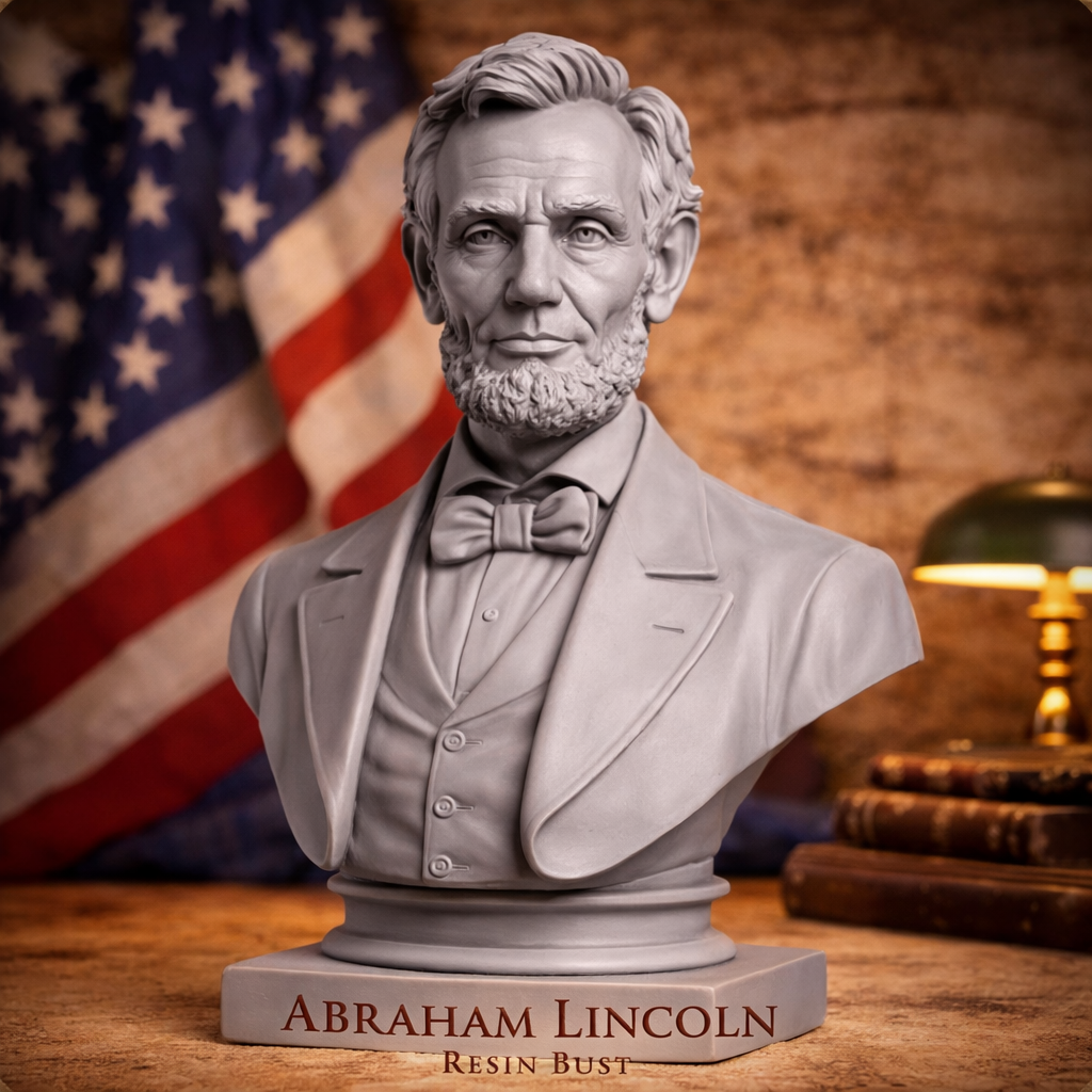 Busto Abraham Lincoln in Resina – Alta Definizione