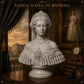 Maria Sofia di Baviera – Busto Storico in Resina o PLA Effetto Marmo