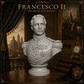 Francesco II Re delle Due Sicilie – Busto Storico in Resina o PLA Effetto Marmo