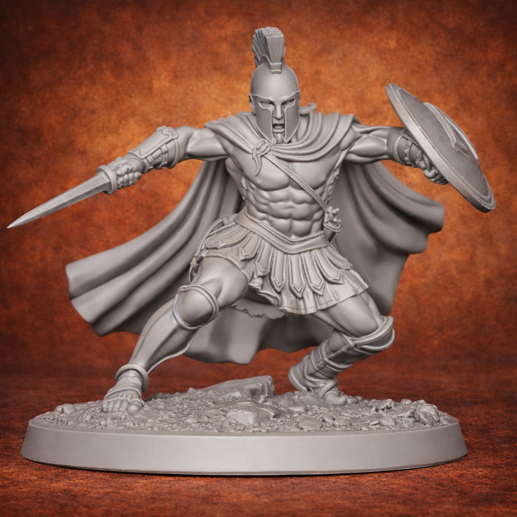 🛡️ Guerriero Spartano – Spada Estesa