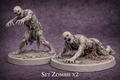 Set Zombie Erranti (x2) – Miniature Fantasy in Resina