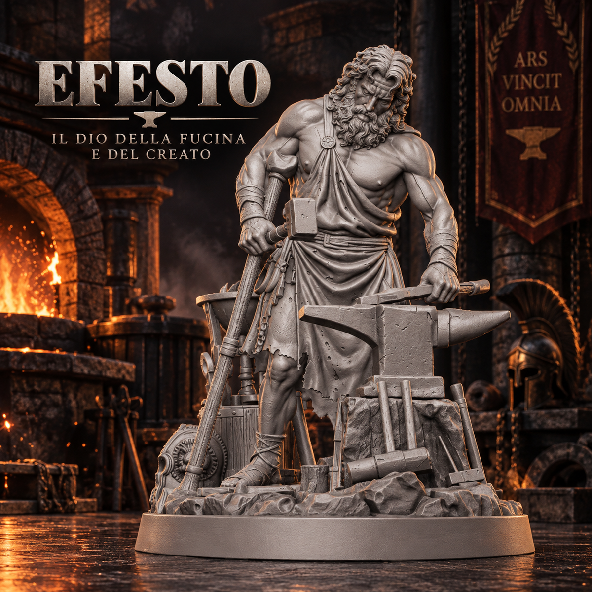 Efesto – Il Dio della Fucina | Miniatura Mitologica