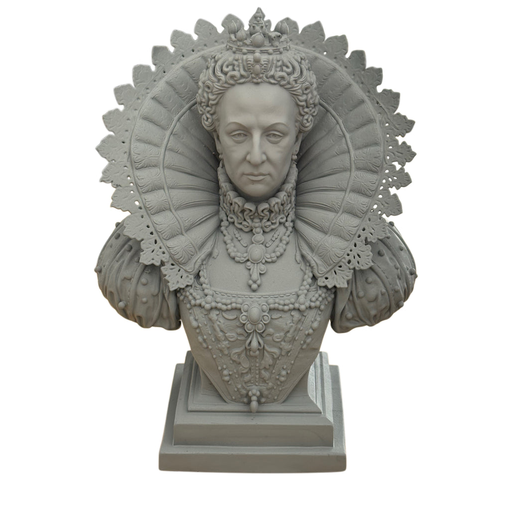 Büste Königin Elisabeth aus Resin – Hochauflösend