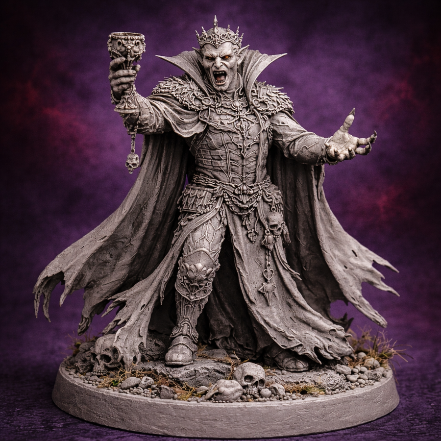 🧛 Edler Vampir der Purpurnen Nacht – Fantasy Miniatur