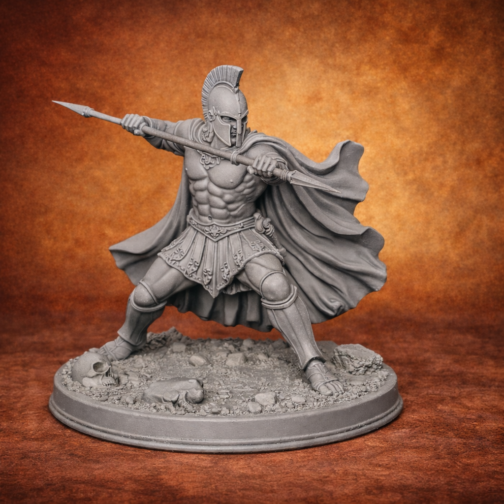 🛡️ Guerriero Spartano con Lancia