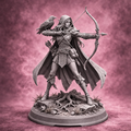 Elfa Arciera delle Radici Antiche – Miniatura Fantasy