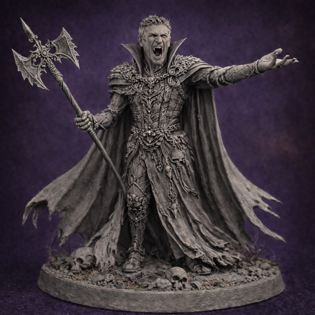 Vampiro Oscuro – Miniatura Fantasy Edizione Personalizzata