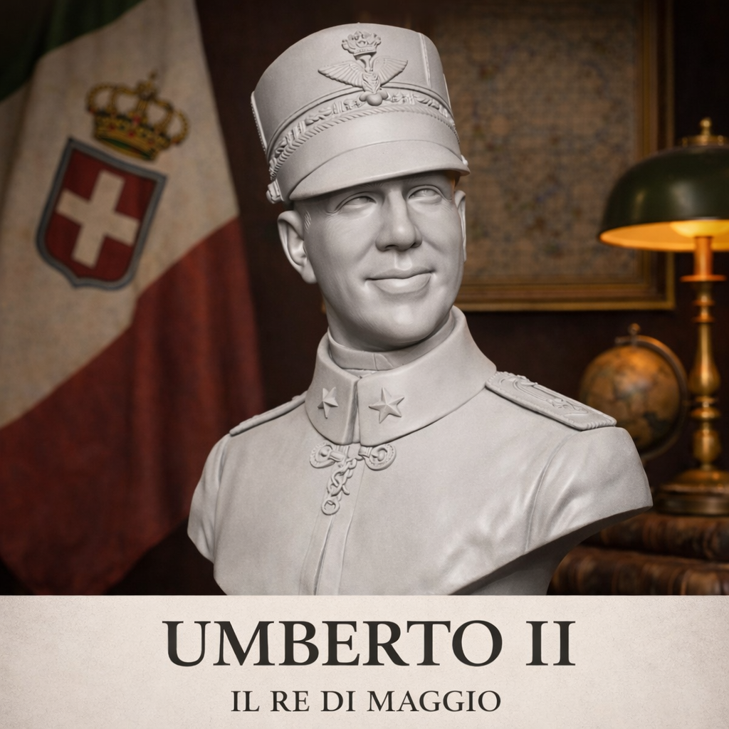 Busto Umberto II in Resina – Alta Definizione