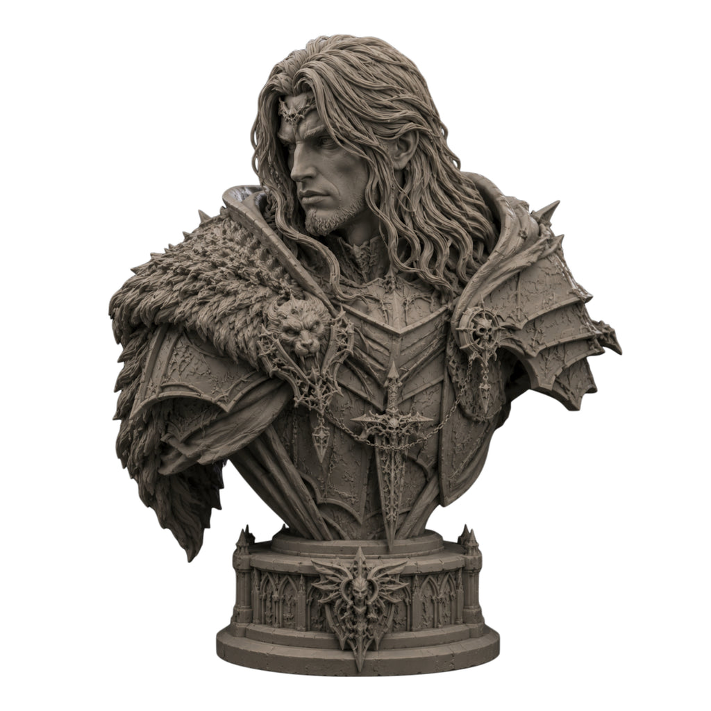 Valdrak – The Black Lion | Busto Dark Fantasy Premium