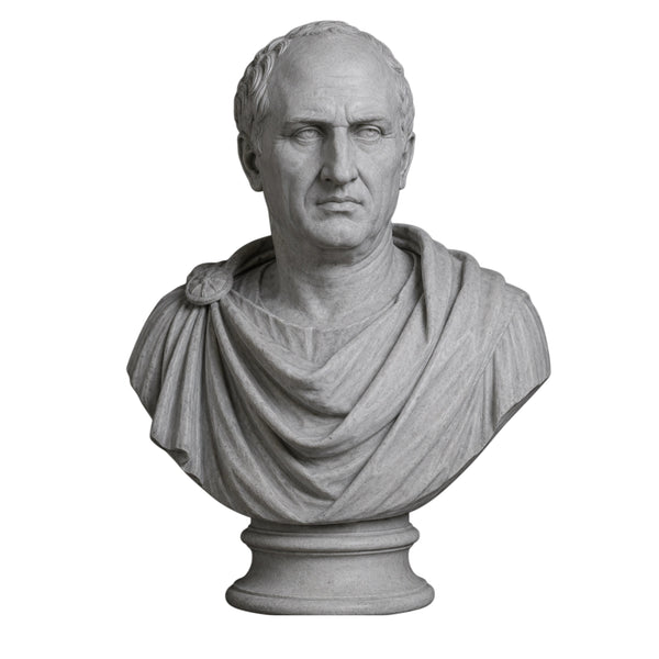 Busto di Cicerone – Scultura Classica in Resina o PLA Effetto Marmo