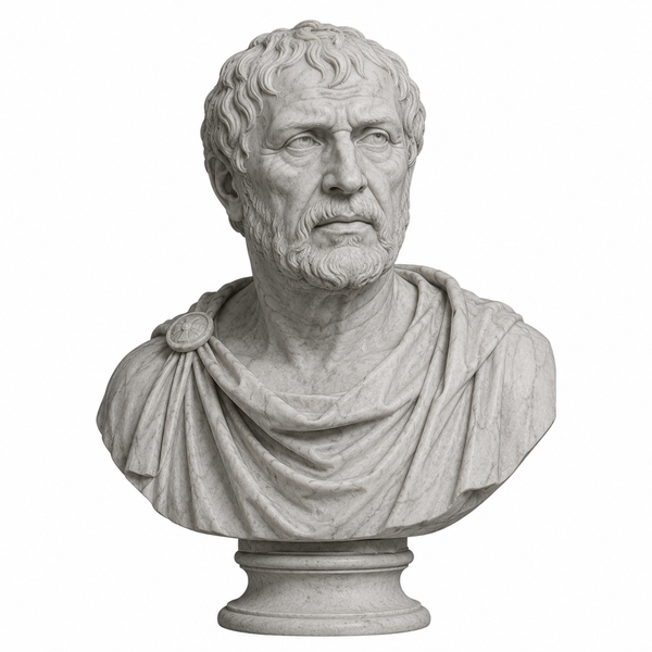 Busto Seneca – Scultura Classica in Resina o PLA Effetto Marmo