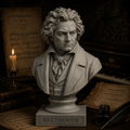 Busto Ludwig van Beethoven – Alta Definizione in Resina o PLA