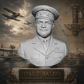 Busto Italo Balbo – Resina o PLA Effetto Marmo