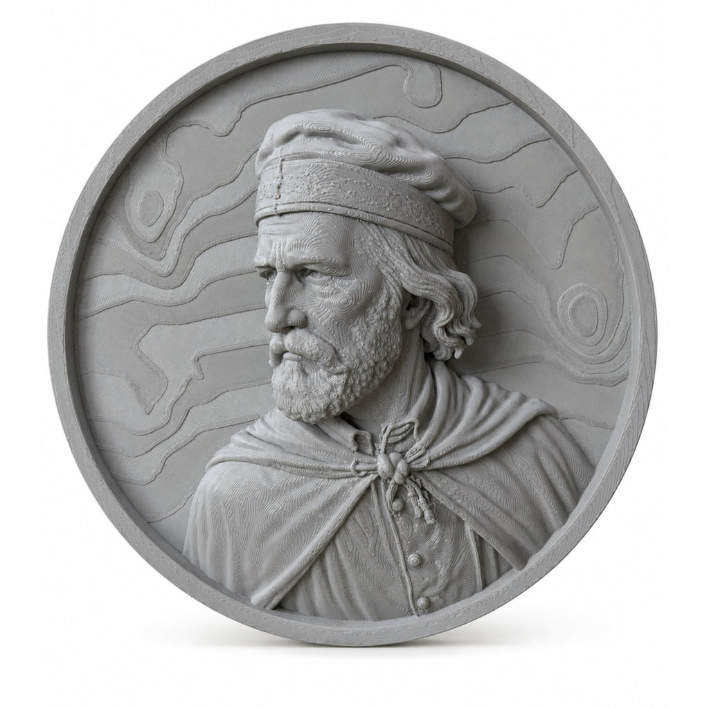 Giuseppe Garibaldi – Bassorilievo Decorativo 3D