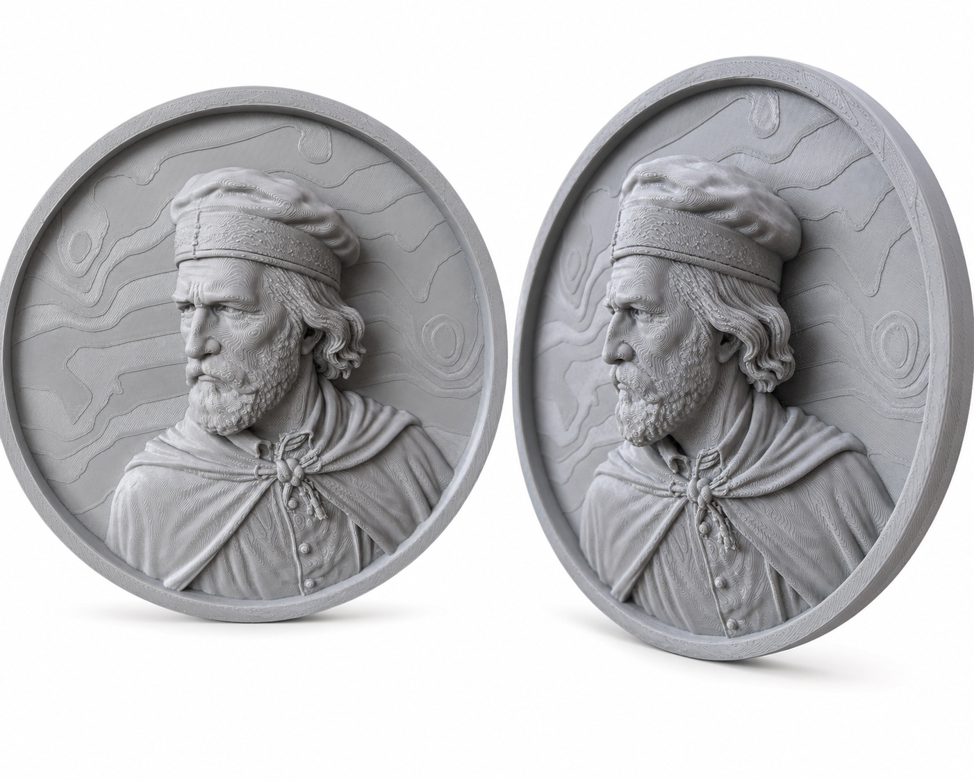 Giuseppe Garibaldi – Bassorilievo Decorativo 3D