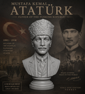 Mustafa Kemal Atatürk – Busto Storico in Resina o PLA Effetto Marmo