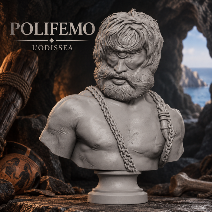 Busto di Polifemo – Il Ciclope dell'Odissea