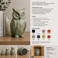Gufo Low Poly – Scultura Geometrica da Arredo