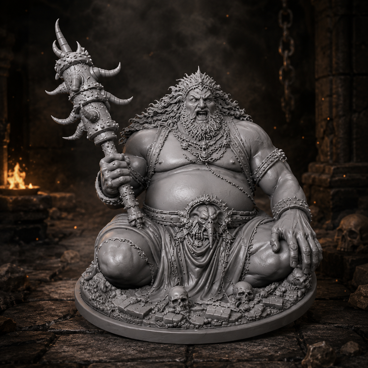 Re Demone Oscuro – Boss Miniatura Dark Fantasy in Resina
