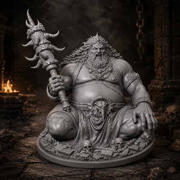 Re Demone Oscuro – Boss Miniatura Dark Fantasy in Resina