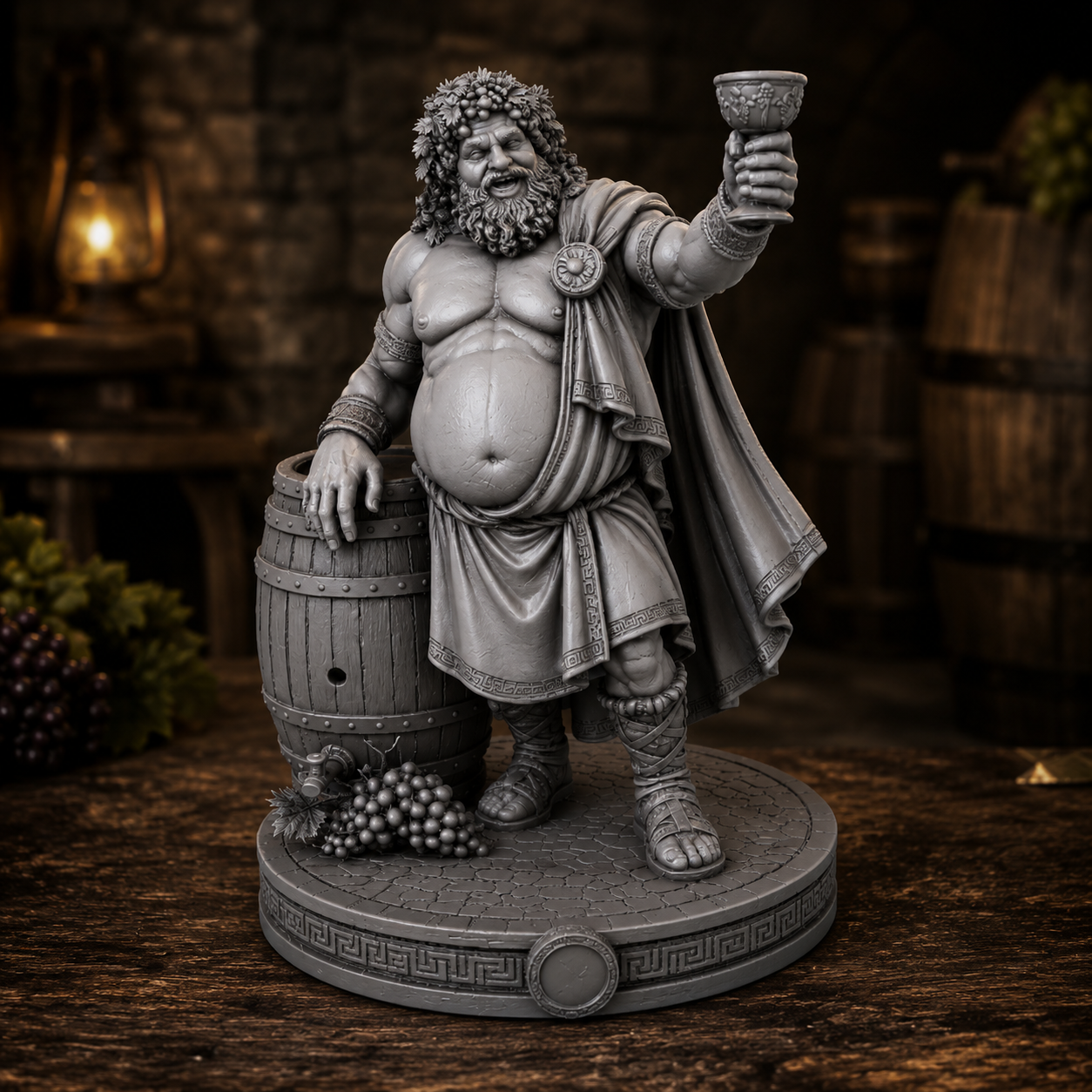 Dioniso – Dio del Vino | Miniatura Mitologica in Resina