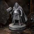 Thor – Dio del Tuono | Miniatura Mitologica in Resina