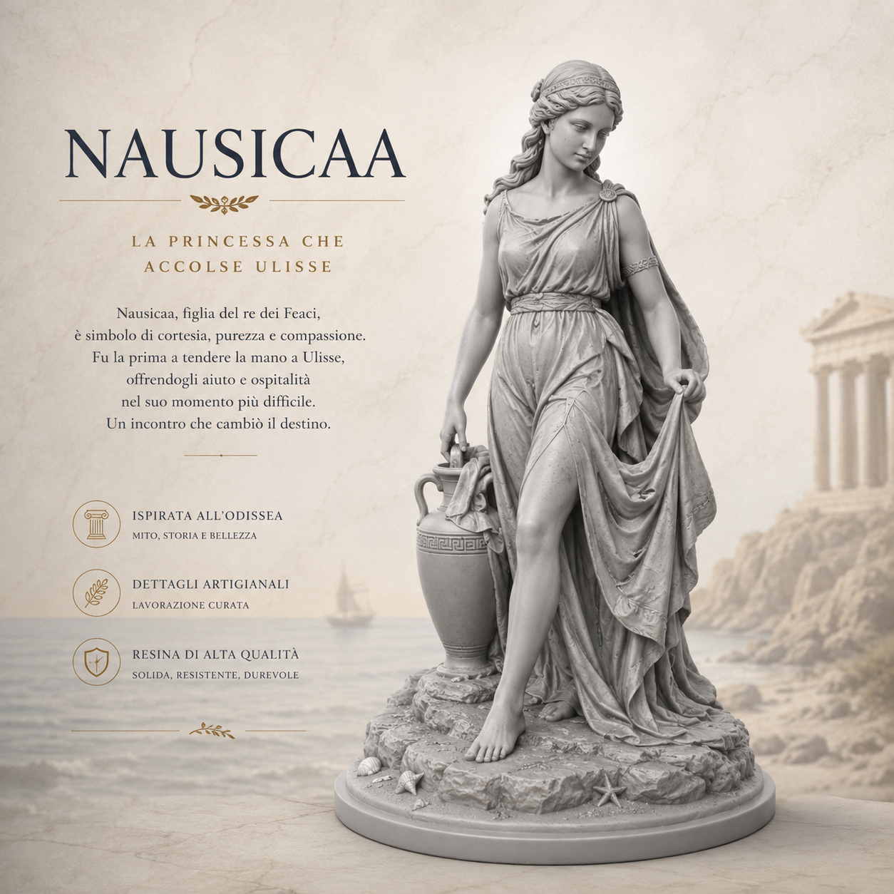 Nausicaa – Principessa dei Feaci | Miniatura Mitologica