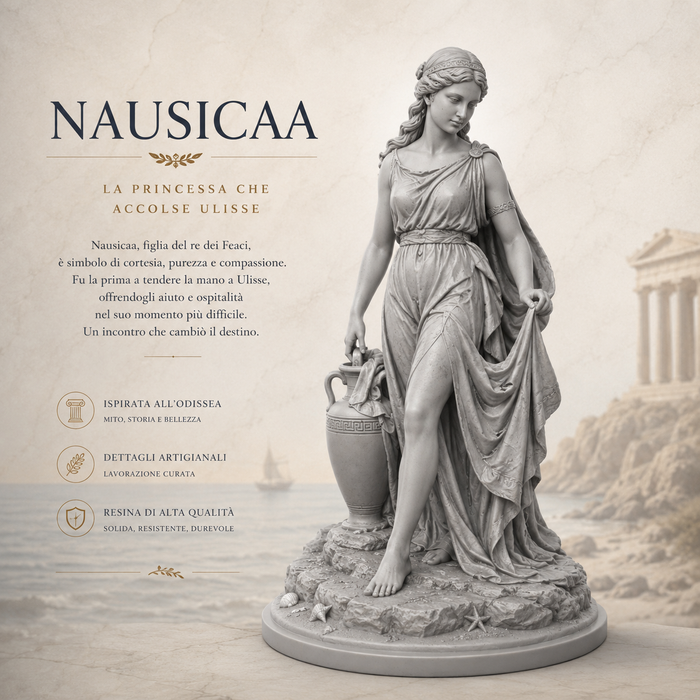 Nausicaa – Principessa dei Feaci | Miniatura Mitologica – miniatura mitologica, vista frontale