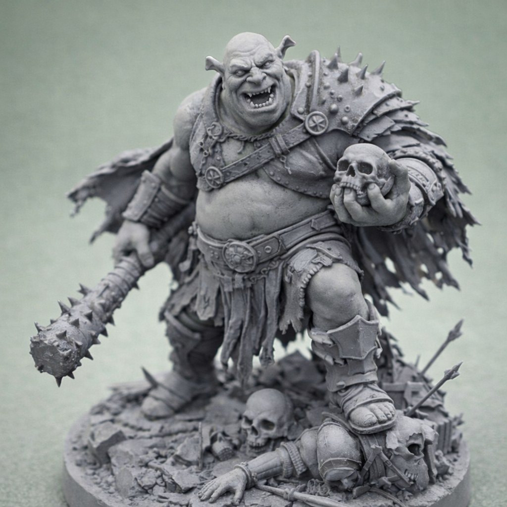 Ogre Fantasy – Miniatura in Resina Primer Grigio
