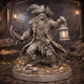 🏴‍☠️ Pirata Non-Morto – Miniatura in Resina